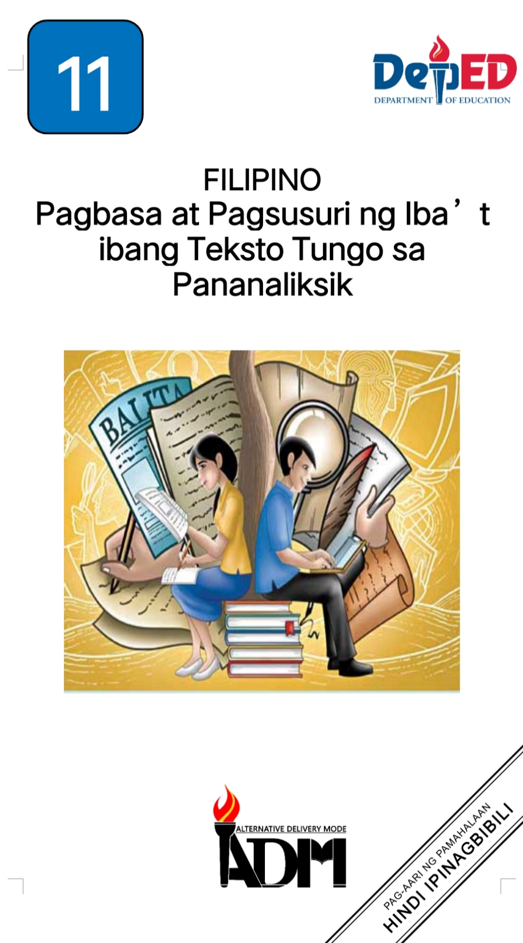 Pagbasa at Pagsusuri ng Iba't Ibang Teksto tungo sa Pananaliksik Tekstong Impormatibo